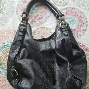Black hobo bag